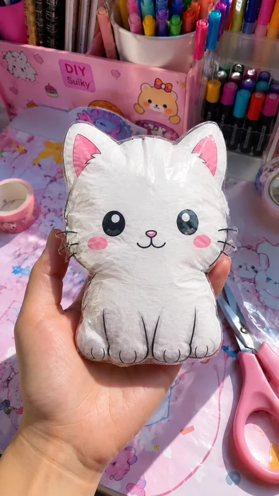 Paper Squishy artesanal feito com molde