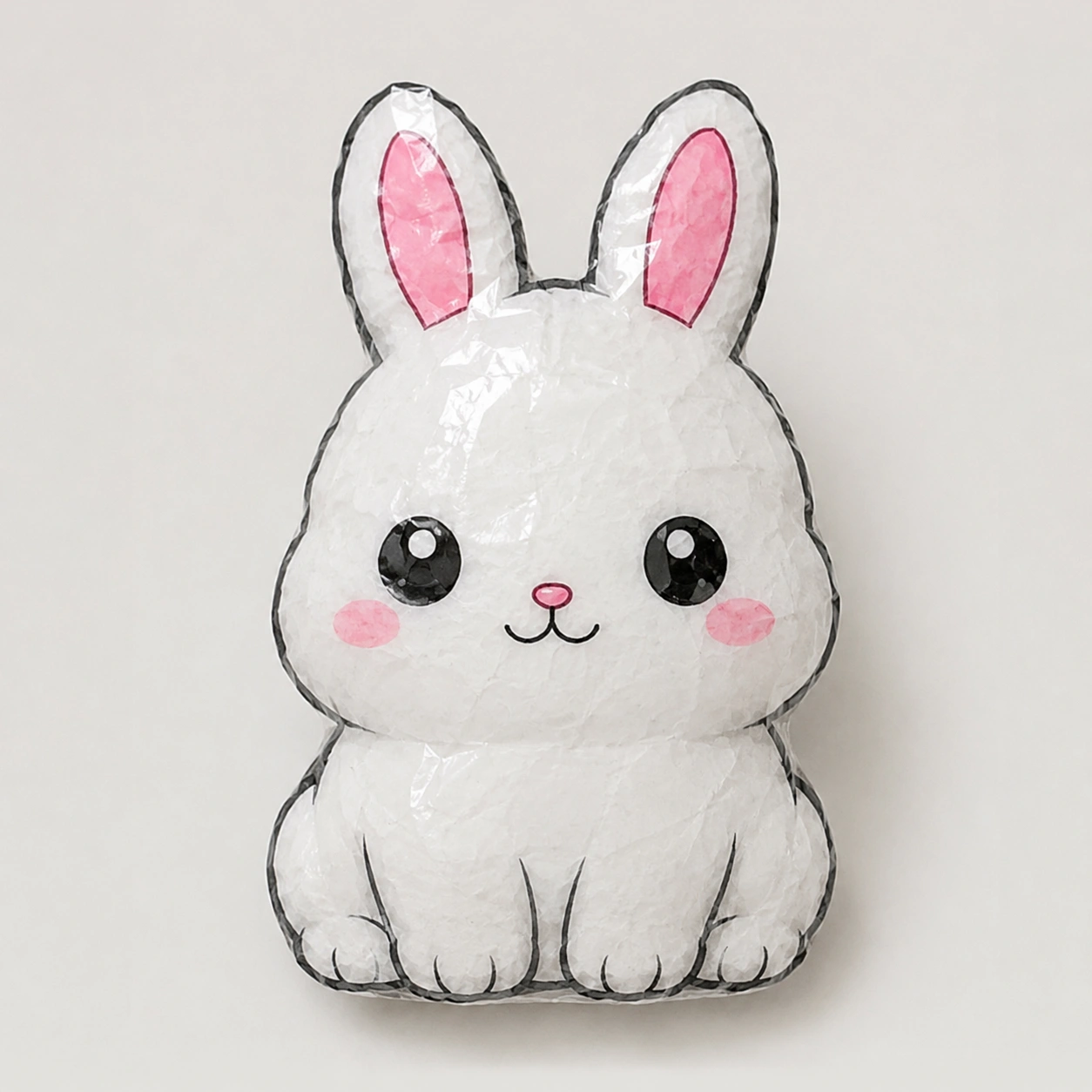 Molde de Paper Squishy de coelho gratuito para imprimir