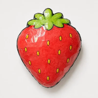 Molde de Paper Squishy de morango pronto para imprimir