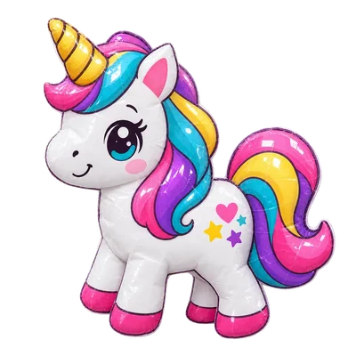 Paper Squishy de unicórnio colorido para crianças apertarem
