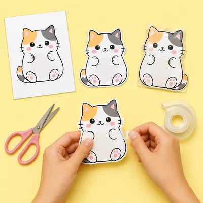 Tutorial ensinando como montar seu Paper Squishy passo a passo